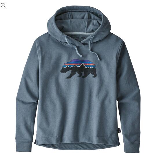 Patagonia W. Fitz Roy Bear Uprisal Hoody‎ Shadow Blue Regular Fit Size Medium - Picture 3 of 11
